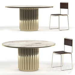 Table _ Chair - Cyber Dining Table and Chair 