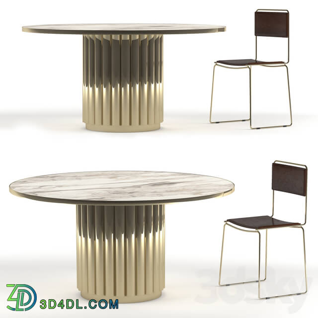 Table _ Chair - Cyber Dining Table and Chair