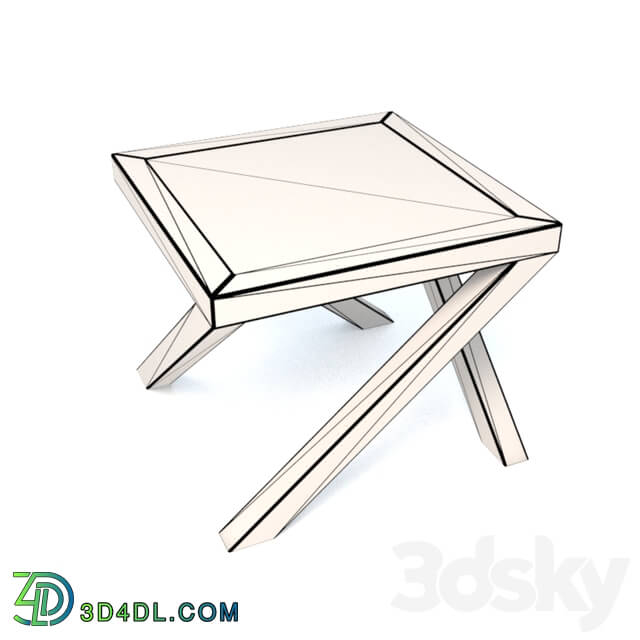 Table - Wood and metal table