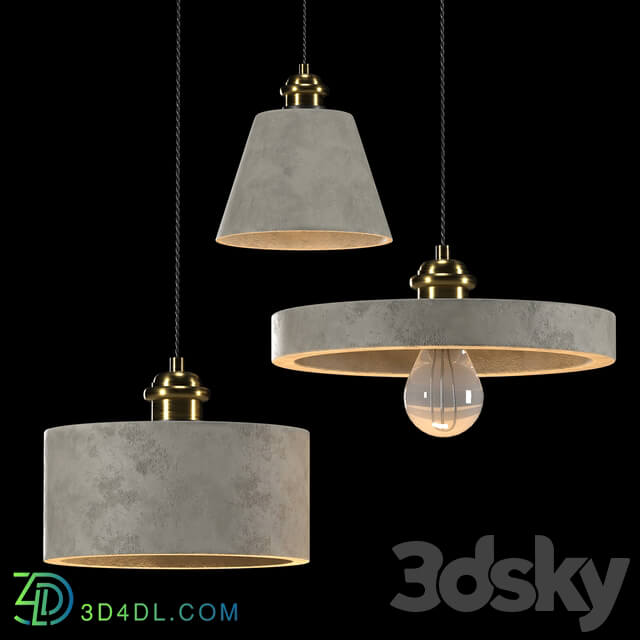 Chandelier - Concrete lamps