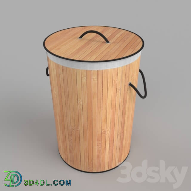 Bathroom accessories - Bamboo laundry storage basket
