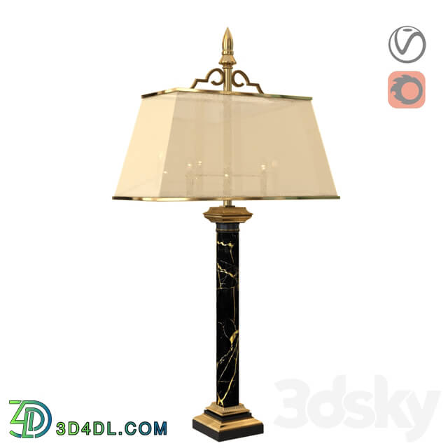 Table lamp - classice marble table light