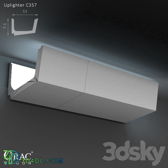 Decorative plaster - OM Concealed lighting Orac Decor C357