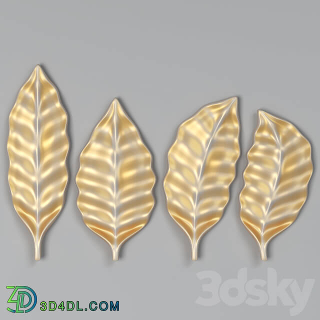 Decorative plaster - Leaf 02