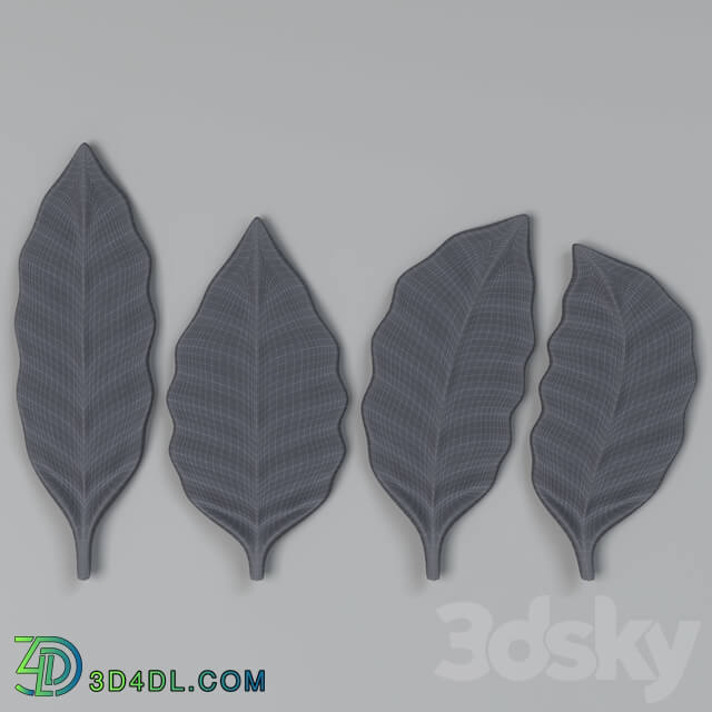 Decorative plaster - Leaf 02