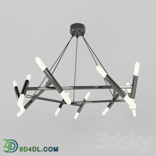 Chandelier - Le Pentagone Silver 44.6584