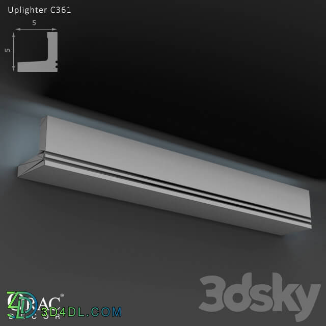 Decorative plaster - OM Concealed lighting Orac Decor C361