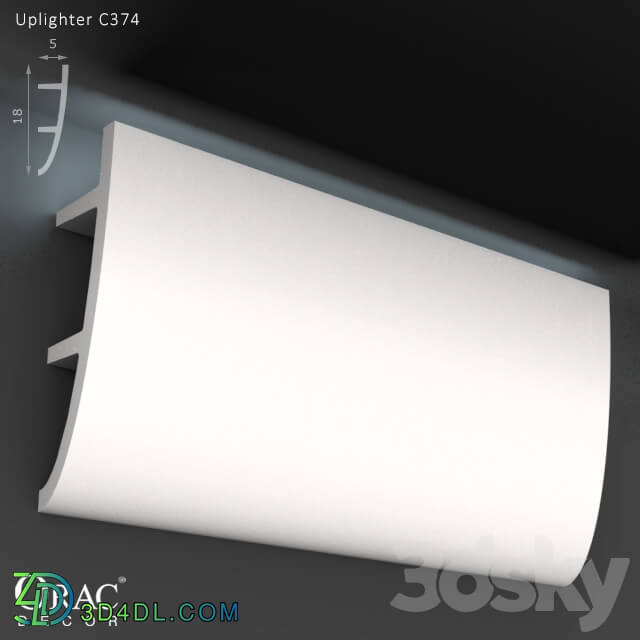 Decorative plaster - OM Concealed lighting Orac Decor C374