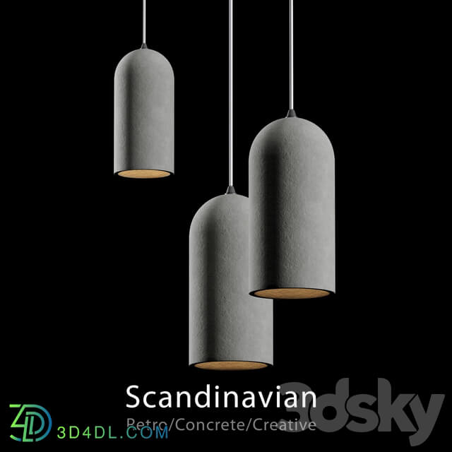 Chandelier - Concrete lamps