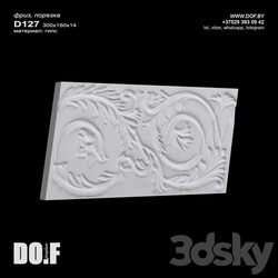 Decorative plaster - OM_D127_300_150_14_DOF 