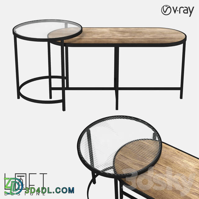 Table - Coffee table LoftDesigne 6735 model