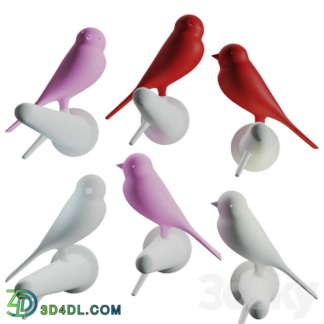 Other decorative objects - Hangers-hooks wall Sparrow