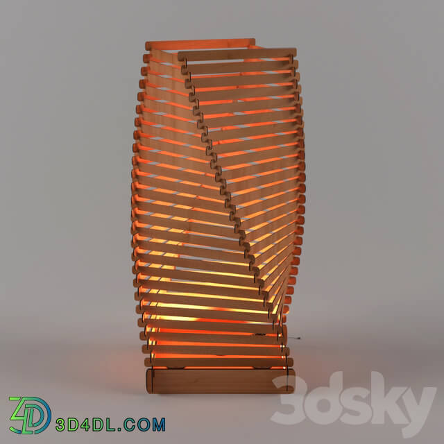 Floor lamp - Wooden Floor Lamp