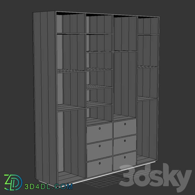 Wardrobe Display cabinets Cabinet 04 patterned