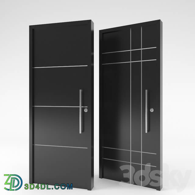 Doors - modern black door