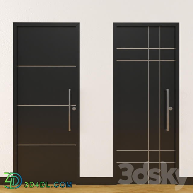 Doors - modern black door