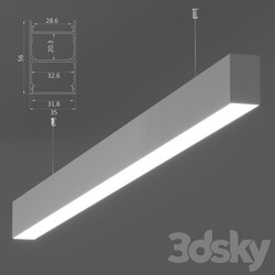 Technical lighting - Hanging linear luminaire HOKASU 35_56 