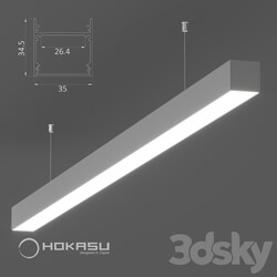 Technical lighting - Hanging linear luminaire HOKASU S35 