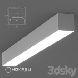 Technical lighting - Surface mounted linear lamp HOKASU S75 