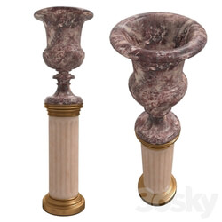 Vase - Antique vase on a pedestal 