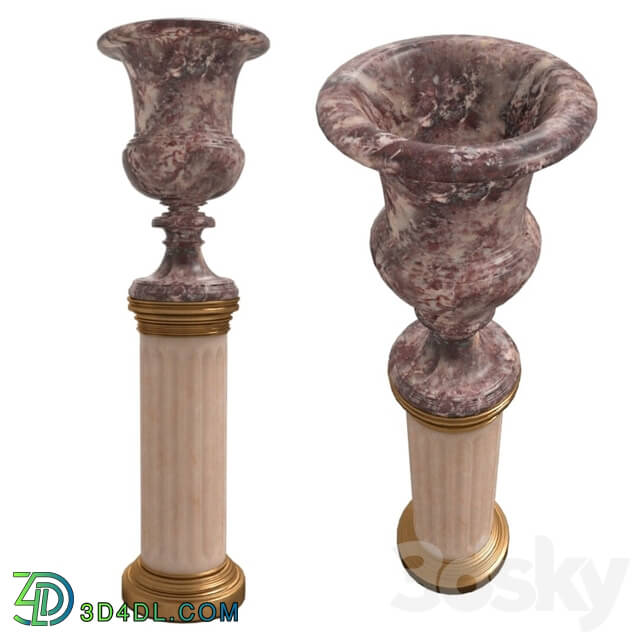Vase - Antique vase on a pedestal