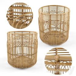 Other decorative objects - Large naga rattan baskets 