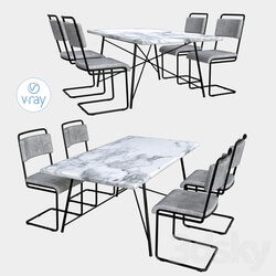 Table _ Chair - Presley dining table 