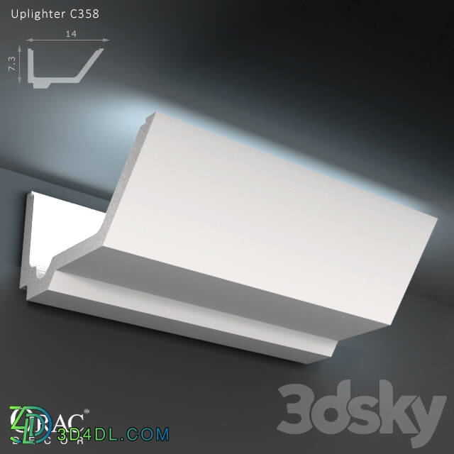 Decorative plaster - OM Concealed lighting Orac Decor C358