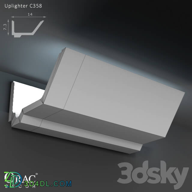 Decorative plaster - OM Concealed lighting Orac Decor C358