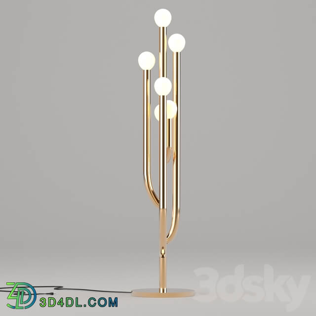 Table lamp - CACTI GLOW BRASS TABLE LAMP