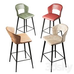 Chair - Set of 2 Modern Leather 26__Counter Stool 
