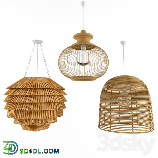 Chandelier - Lamp rattan bamboo outdoor