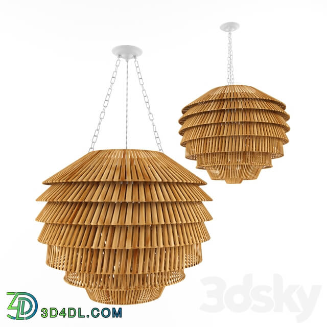 Chandelier - Lamp rattan bamboo outdoor