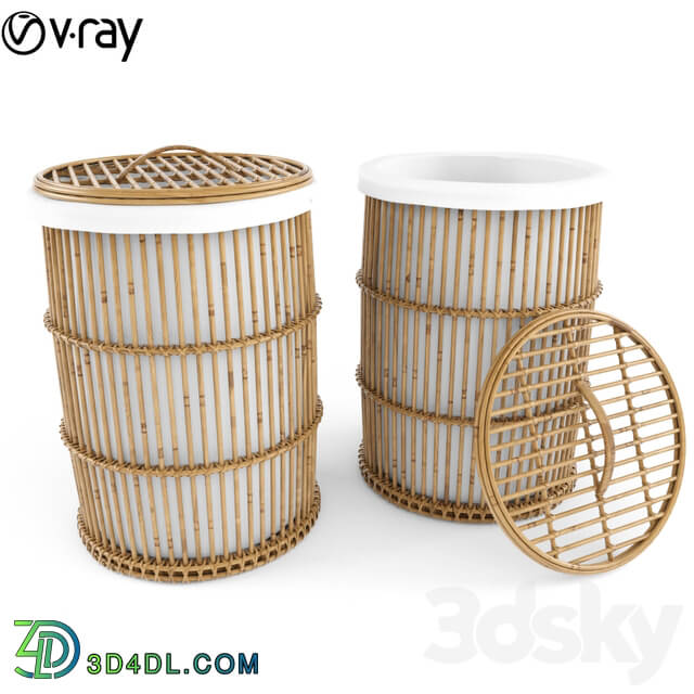 Other decorative objects - Furniture Storage Rattan Libby Safavieh