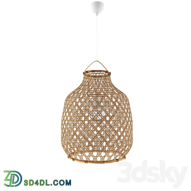 Chandelier - 4 Bamboo Hanging Lamp