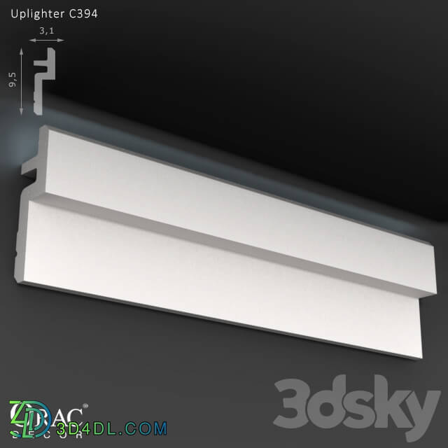 Decorative plaster - OM Uplighter Orac Decor C394