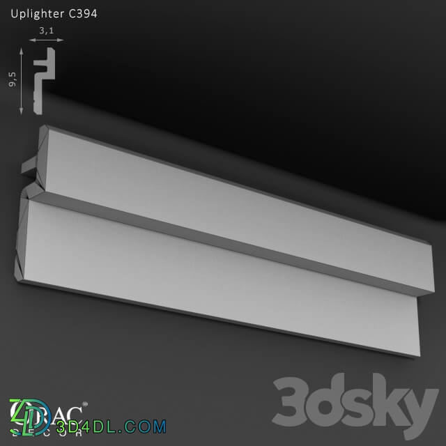 Decorative plaster - OM Uplighter Orac Decor C394