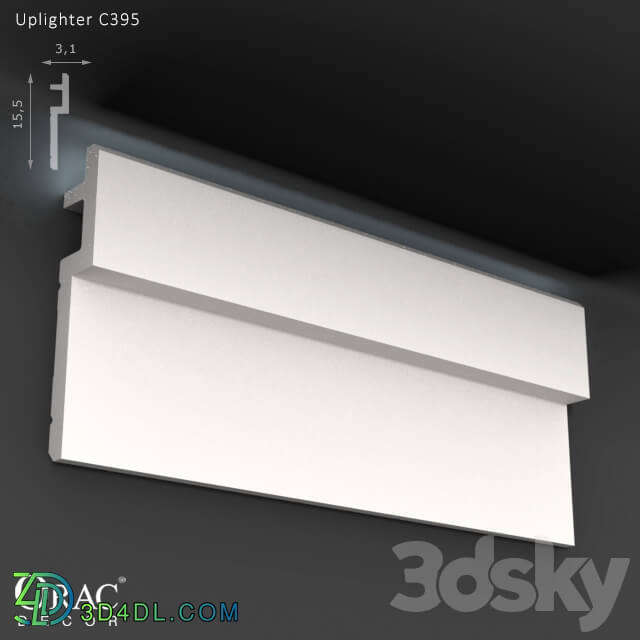 Decorative plaster - OM Uplighter Orac Decor C395