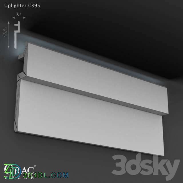 Decorative plaster - OM Uplighter Orac Decor C395