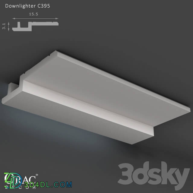 Decorative plaster - OM Downlighter Orac Decor C395