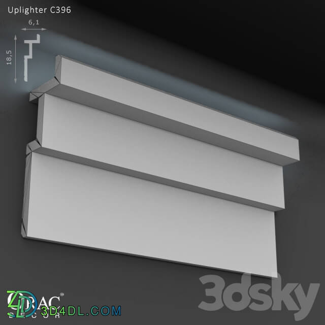 Decorative plaster - OM Uplighter Orac Decor C358