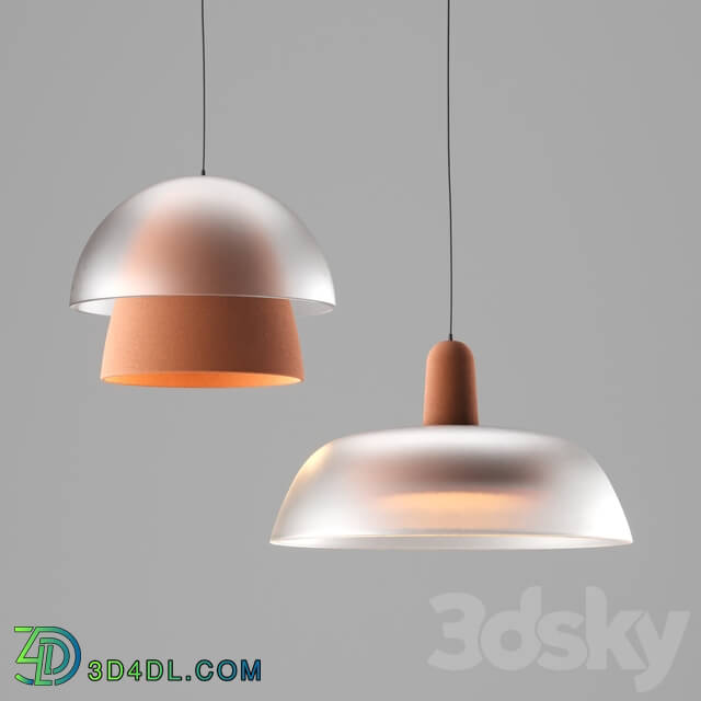 Chandelier - Terracotta Pendant Lamps by Mauricio Sanin