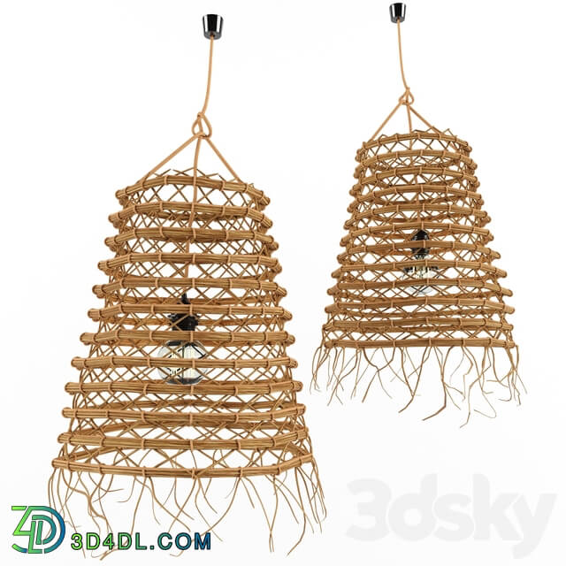 Chandelier - Bamboo Rattan Lamp 3