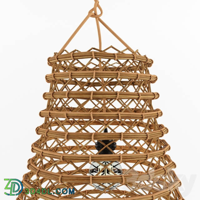 Chandelier - Bamboo Rattan Lamp 3