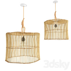 Chandelier - Bamboo Rattan Lamp 26 
