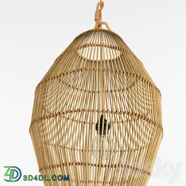 Chandelier - Bamboo Rattan Lamp 27