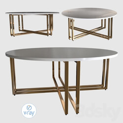 Table - Everly quinn mann cross legs coffee table 