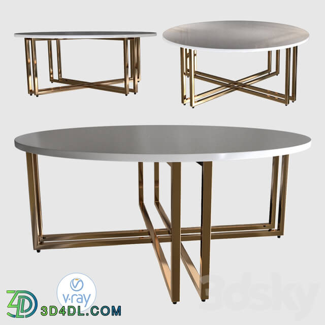 Table - Everly quinn mann cross legs coffee table