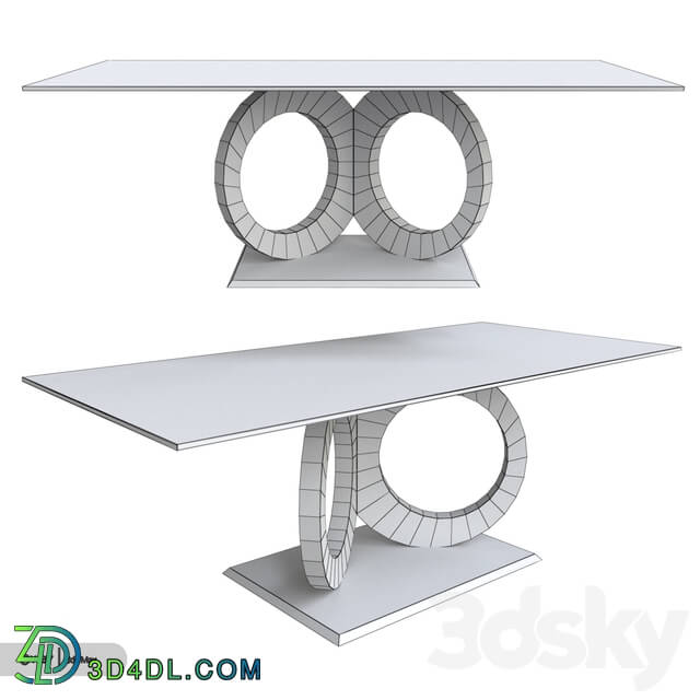 Table - Global dining table white