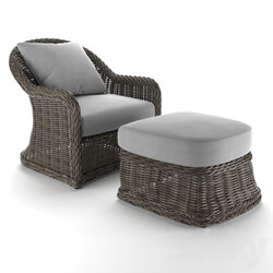 Arm chair - Havana Lounge Chair with Ottoman 